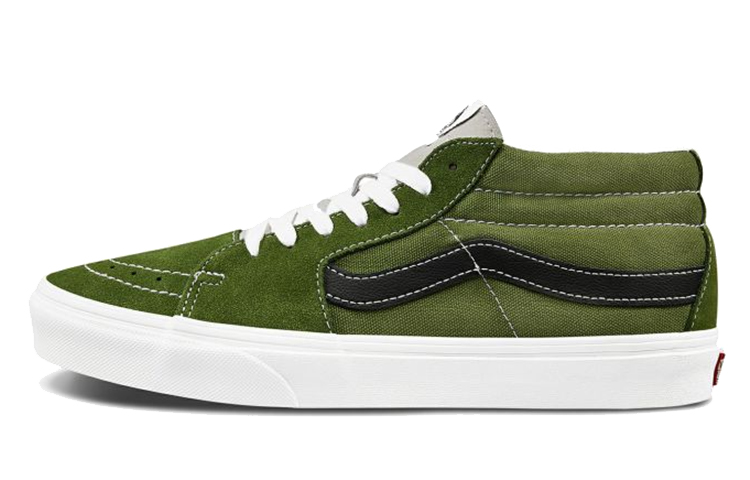 Vans Sk8-Mid Low Top skate shoes Unisex dark green VN0A3WM3WZ6