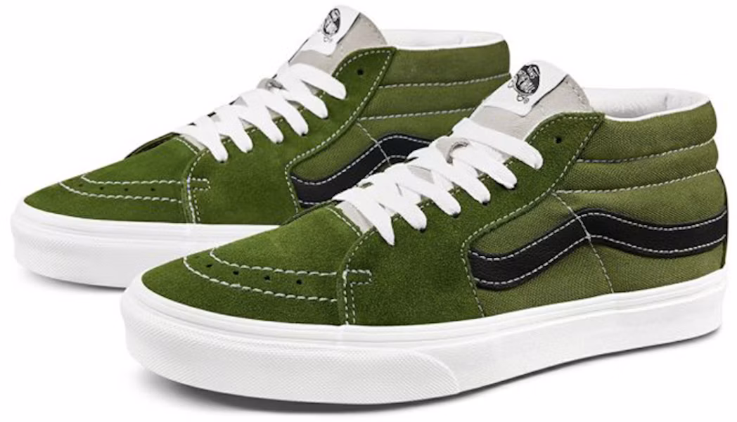 Vans Sk8-Mid Low Top skate shoes Unisex dark green VN0A3WM3WZ6 Lookbook Vans Sk8-Mid Low Top skate shoes Unisex dark green VN0A3WM3WZ6