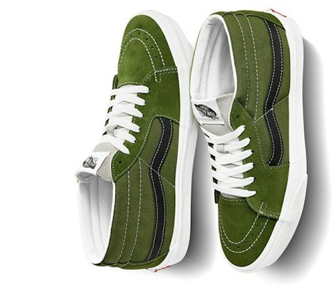 Vans Sk8-Mid Low Top skate shoes Unisex dark green VN0A3WM3WZ6 Shop Vans Sk8-Mid Low Top skate shoes Unisex dark green VN0A3WM3WZ6