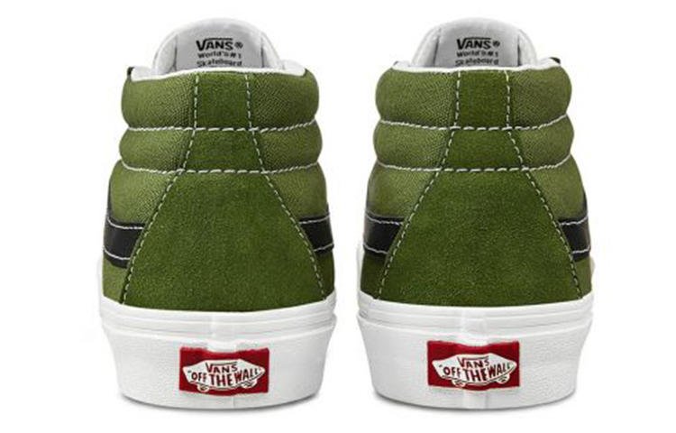 Details for Vans Sk8-Mid Low Top skate shoes Unisex dark green VN0A3WM3WZ6