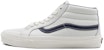 Vans Sk8-Mid Kasut Skateboard Kasual Unisex Putih Biru VN0A3MV8FS8