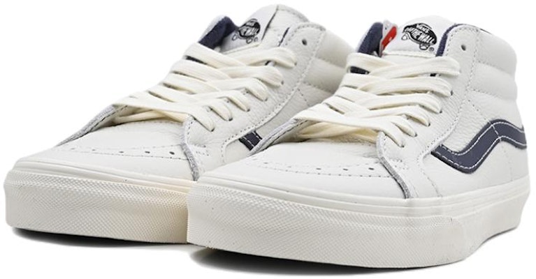 Vans Sk8-Mid Mid-Top Casual Skate Shoes Unisex White Blue VN0A3MV8FS8 Order Vans Sk8-Mid Mid-Top Casual Skate Shoes Unisex White Blue VN0A3MV8FS8