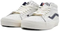 Lookbook Vans Sk8-Mid Mid-Top Skate-Schuhe Unisex Weiß Blau VN0A3MV8FS8