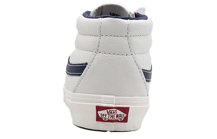Shop Vans Sk8-Mid Mid-Top Skate-Schuhe Unisex Weiß Blau VN0A3MV8FS8