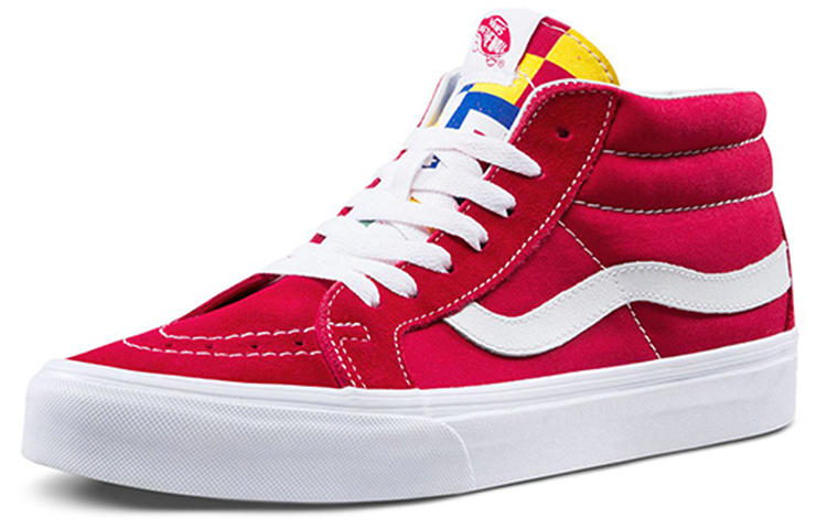 Order Sepatu Skate Vans SK8-Mid Top Merah Unisex VN0A391FTOV