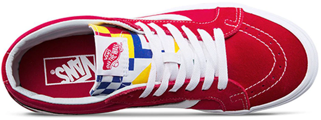 Sepatu Skate Vans SK8-Mid Top Merah Unisex VN0A391FTOV Lookbook Sepatu Skate Vans SK8-Mid Top Merah Unisex VN0A391FTOV