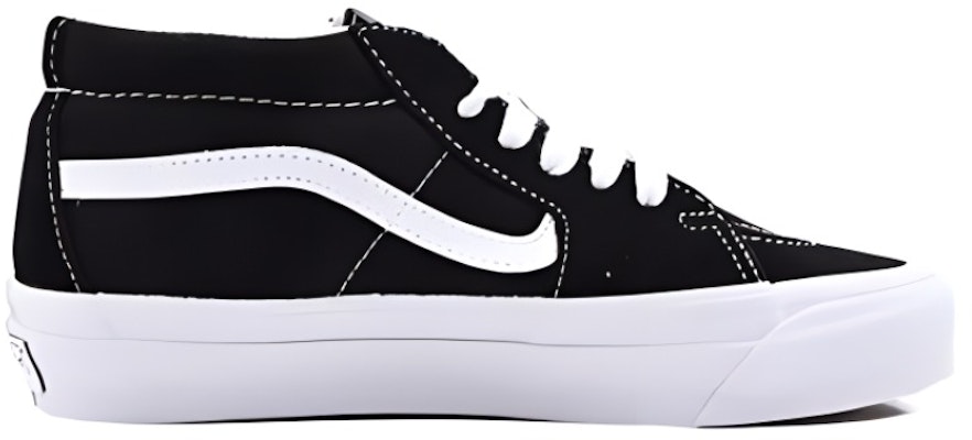Vans Sk8-Mid Reissue 83 LX 'Black White' VN000CQQBA2 Order Vans Sk8-Mid Reissue 83 LX 'Black White' VN000CQQBA2