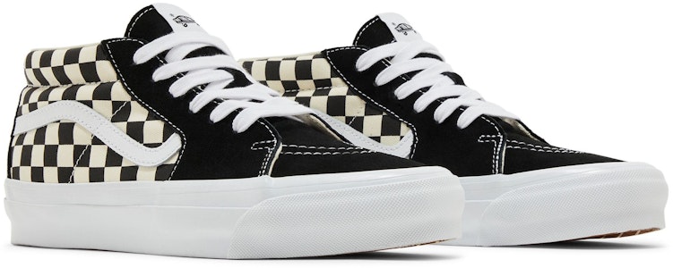 Vans Sk8-Mid 复刻 83 LX '棋盘格 - 黑色' VN000CQQ2BO Cheap Vans Sk8-Mid 复刻 83 LX '棋盘格 - 黑色' VN000CQQ2BO