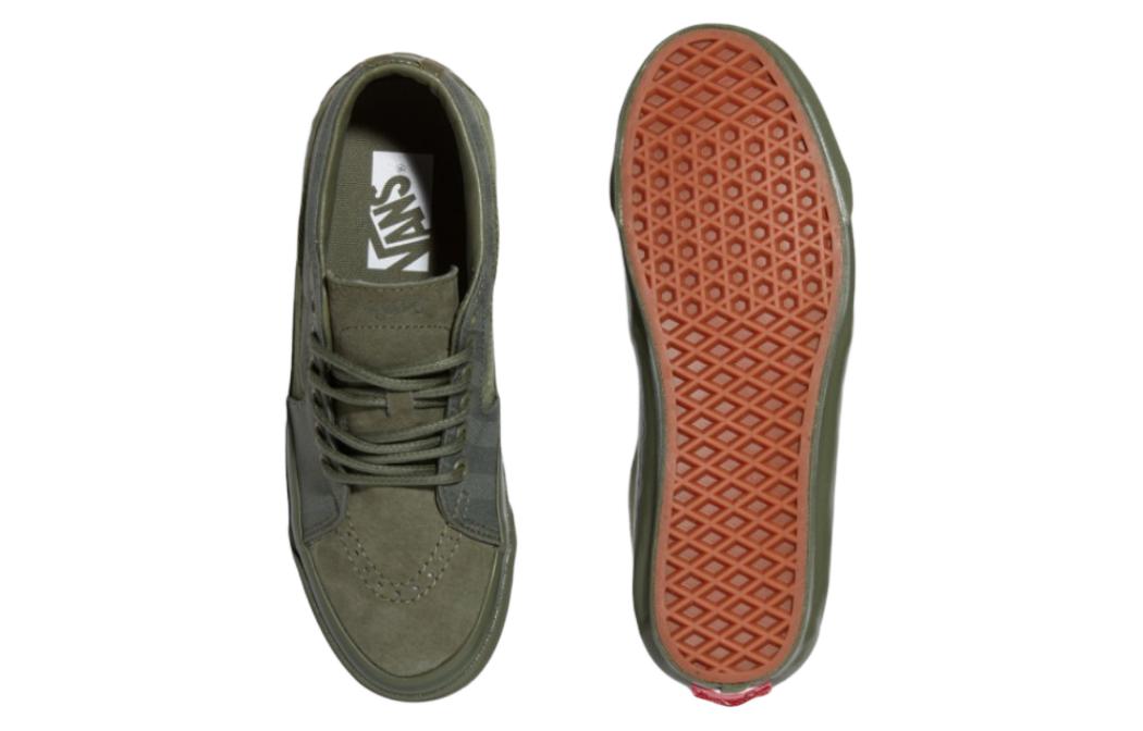 Shop Vans Sk8-Mid Reissue 83 MG 'TDC Olivine' Lelaki Kasut Sneakers VN000E7JAMB