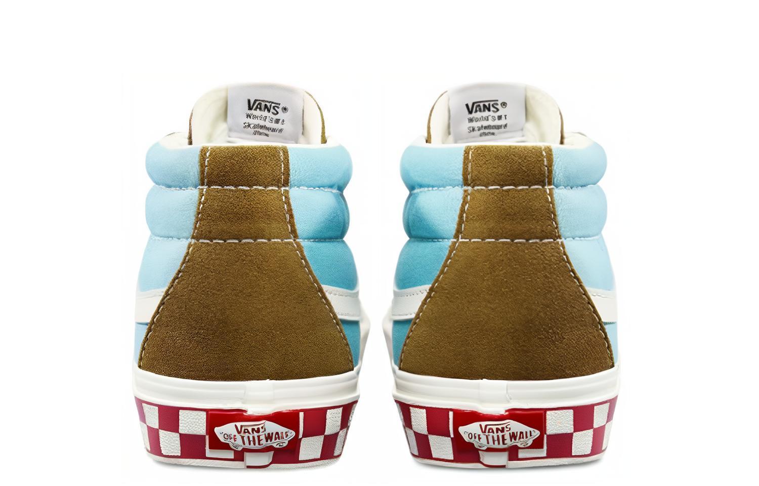 Shop Vans SK8-Mid Reissue 'Cyan/Coklat' VN0A391FWQ6
