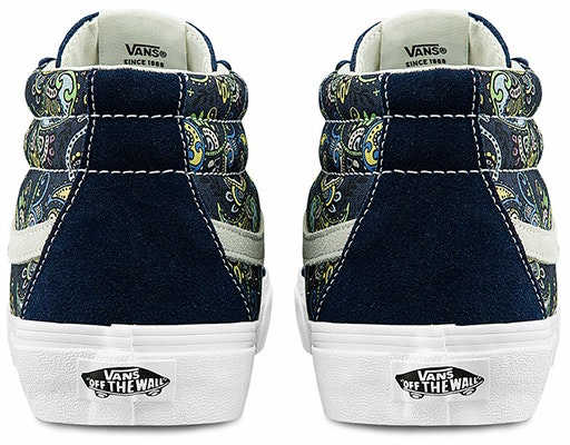 Vans Sk8-Mid Reissue 'Paisley - Dress Blues' VN0A391FITN Shop Vans Sk8-Mid Reissue 'Paisley - Dress Blues' VN0A391FITN