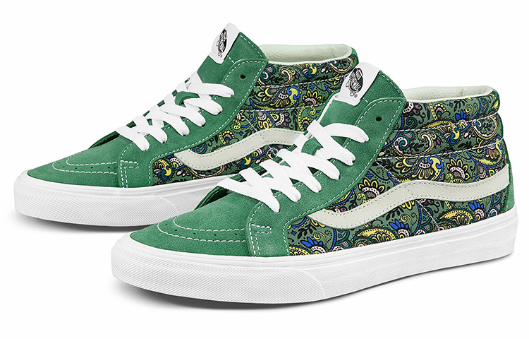 Order Vans Sk8-Mid 复古重制「佩斯利-绿篱」 VN0A391F6TM