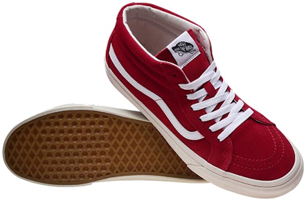 Vans Sk8-Mid Reissue 'Vintage - Merah Pompeii' VN000XIIF1O Lookbook Vans Sk8-Mid Reissue 'Vintage - Merah Pompeii' VN000XIIF1O