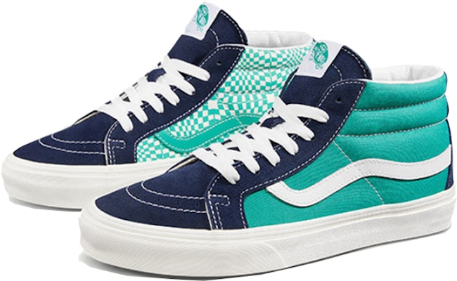 Vans SK8-Mid Reissue Black-Green 'Blue Green' VN0A391FTET Order Vans SK8-Mid Reissue Black-Green 'Blue Green' VN0A391FTET