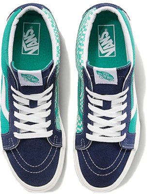 Vans SK8-Mid Reissue Black-Green 'Blue Green' VN0A391FTET Lookbook Vans SK8-Mid Reissue Black-Green 'Blue Green' VN0A391FTET
