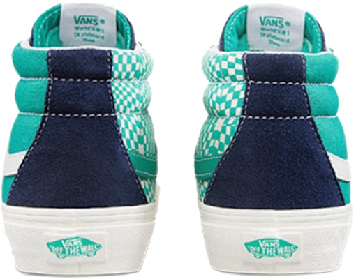 Vans SK8-Mid Reissue Black-Green 'Blue Green' VN0A391FTET Shop Vans SK8-Mid Reissue Black-Green 'Blue Green' VN0A391FTET