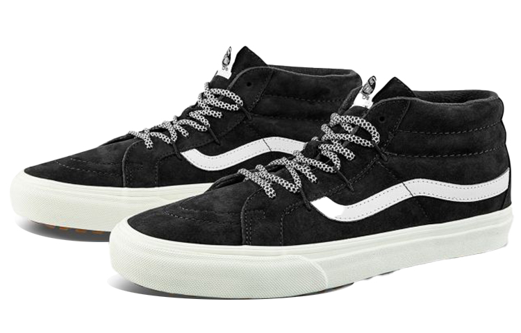 Lookbook Vans SK8 MID 復刻 Ghillie Mte 中幫 滑板鞋 男女同款 黑白