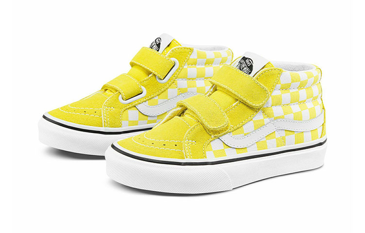 Order Kasut Vans Sk8-Mid Reissue V Mid Tops Skateboarding Kuning Putih Grid 'Kuning Putih' VN0A38HHABP