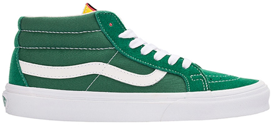 Vans SK8-Mid Suede Street Style Sneakers 'Green White' VN0A391FTOY Order Vans SK8-Mid Suede Street Style Sneakers 'Green White' VN0A391FTOY