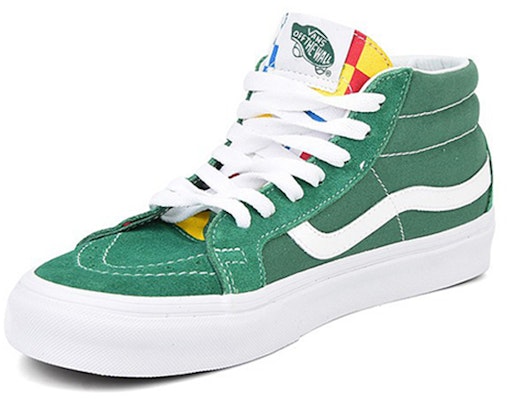 Vans SK8-Mid Suede Street Style Sneakers 'Green White' VN0A391FTOY Lookbook Vans SK8-Mid Suede Street Style Sneakers 'Green White' VN0A391FTOY