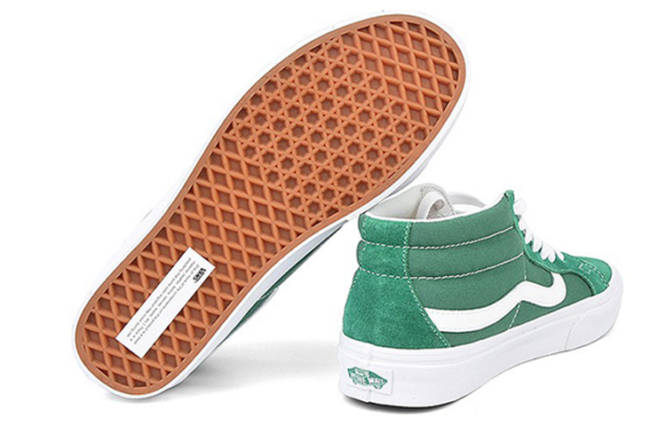 Purchase 반스 스케이트 미드 스웨이드 스트릿 스니커즈 '그린 화이트' VN0A391FTOY