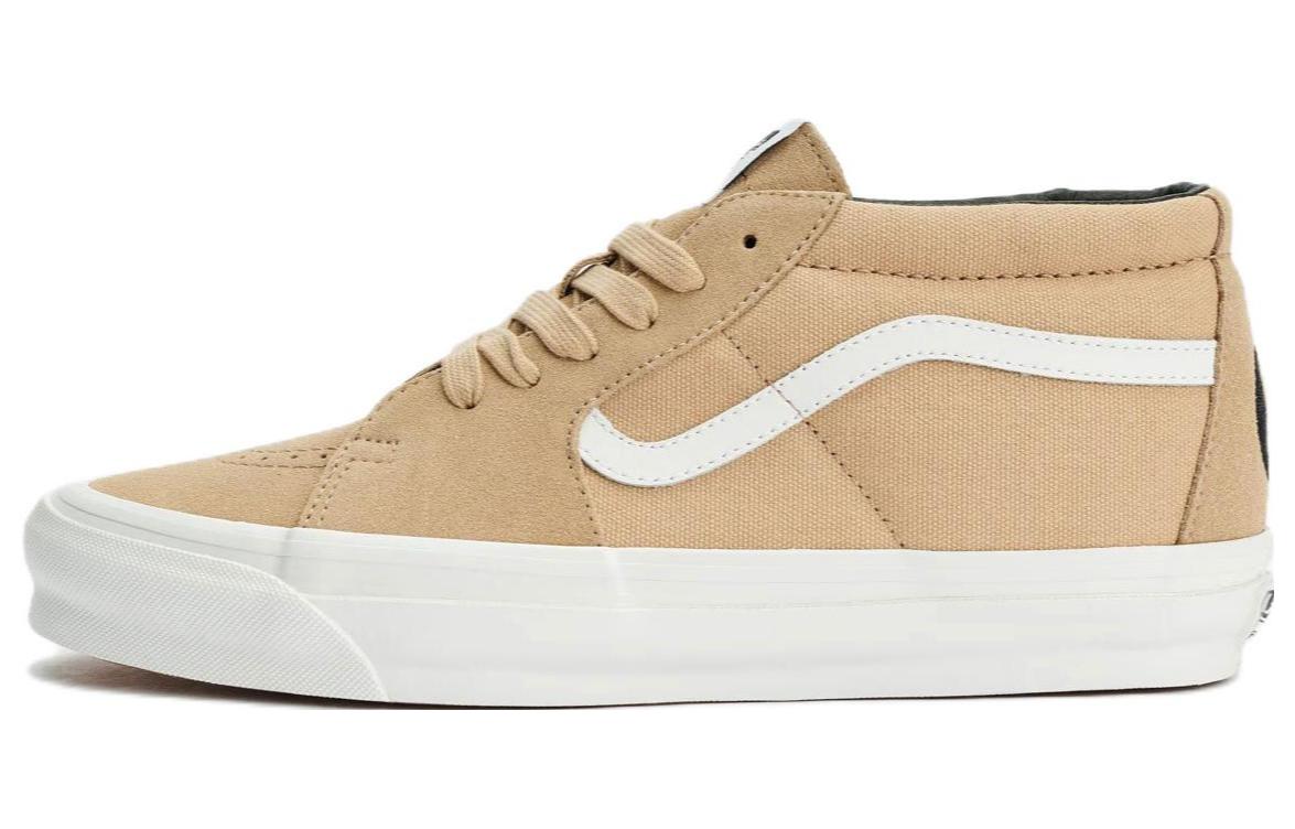 Buy Our Legacy Work Shop x Vans SK8 MID Vault OG LX 潮流休閒 防滑耐磨 板鞋 男女同款 米白