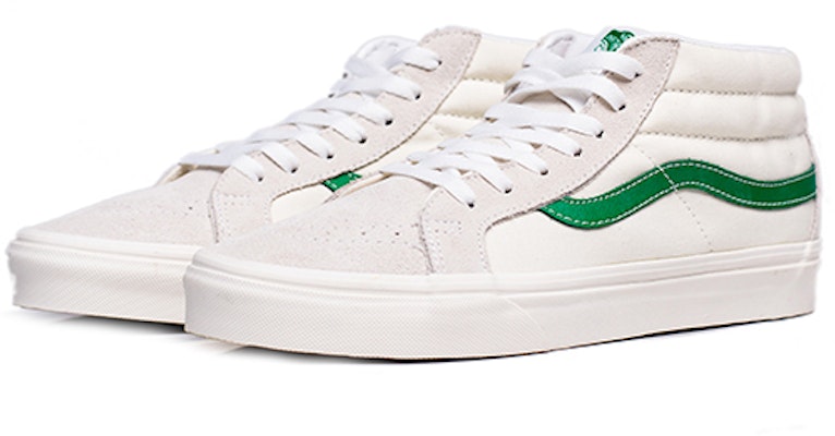 Vans SK8-Mid White Green VN0A391FTP0 Lookbook Vans SK8-Mid White Green VN0A391FTP0