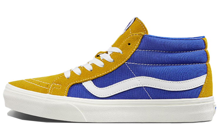 Vans SK8-Mid Yellow Blue Splicing Unisex 'Yellow Blue' VN0A391FTEU