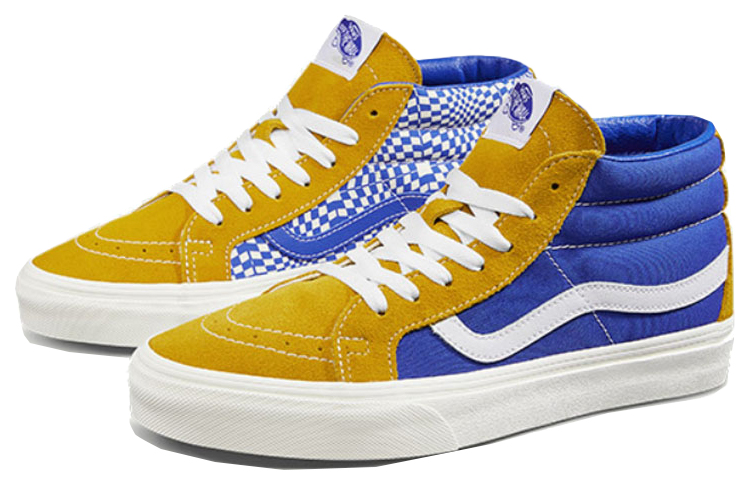 Lookbook Vans SK8-Mid Kuning Biru Unisex 'Yellow Blue' VN0A391FTEU