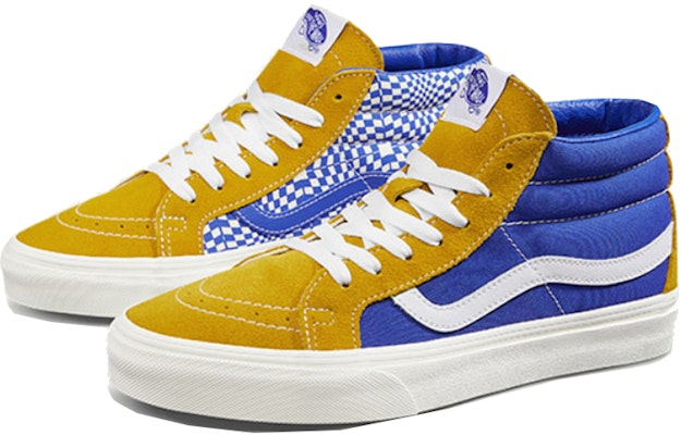 Vans SK8-Mid Kuning Biru Splicing Unisex 'Kuning Biru' VN0A391FTEU Lookbook Vans SK8-Mid Kuning Biru Splicing Unisex 'Kuning Biru' VN0A391FTEU