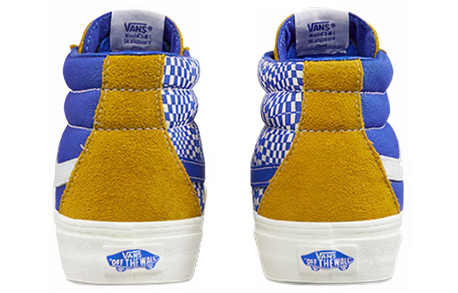 Shop Vans SK8-Mid Kuning Biru Unisex 'Yellow Blue' VN0A391FTEU