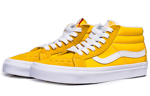 Lookbook Vans SK8 MID 中筒 滑板鞋 男女皆適 黃色