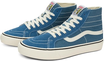 Vans SK8 HI 138 VR3 潮流休閒 防滑耐磨 高筒 滑板鞋 男女同款 藍白 Lookbook Vans SK8 HI 138 VR3 潮流休閒 防滑耐磨 高筒 滑板鞋 男女同款 藍白
