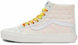 Buy Vans SK8 HI 38 奶油綿花糖 西洋棋盤格 拼色 高筒 滑板鞋 男女款 粉藍色