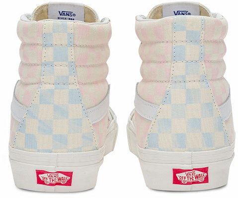 Vans SK8 HI 38 奶油綿花糖 西洋棋盤格 拼色 高筒 滑板鞋 男女款 粉藍色 Purchase Vans SK8 HI 38 奶油綿花糖 西洋棋盤格 拼色 高筒 滑板鞋 男女款 粉藍色