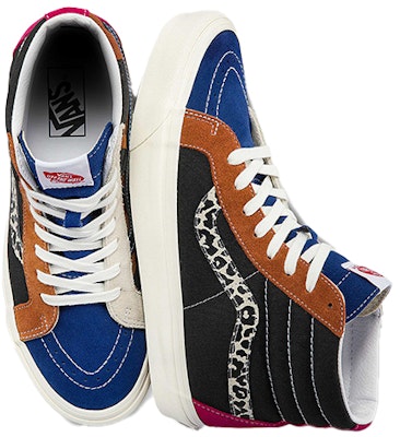 Vans Unisex Anaheim Factory Sk8-Hi 38 Dx High-Top Hitam/Biru/Coklat Sneakers VN0A5KRI96M Shop Vans Unisex Anaheim Factory Sk8-Hi 38 Dx High-Top Hitam/Biru/Coklat Sneakers VN0A5KRI96M