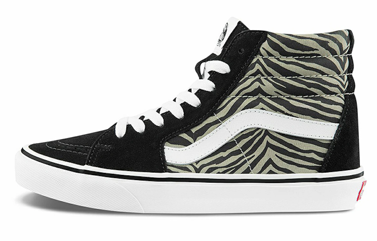 Vans SK8-HI Canvas Sneakers Black/White