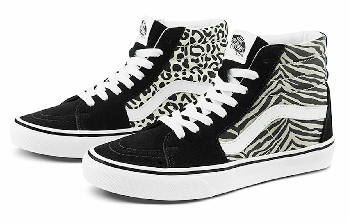 Vans SK8-HI Canvas Sneakers Black/White