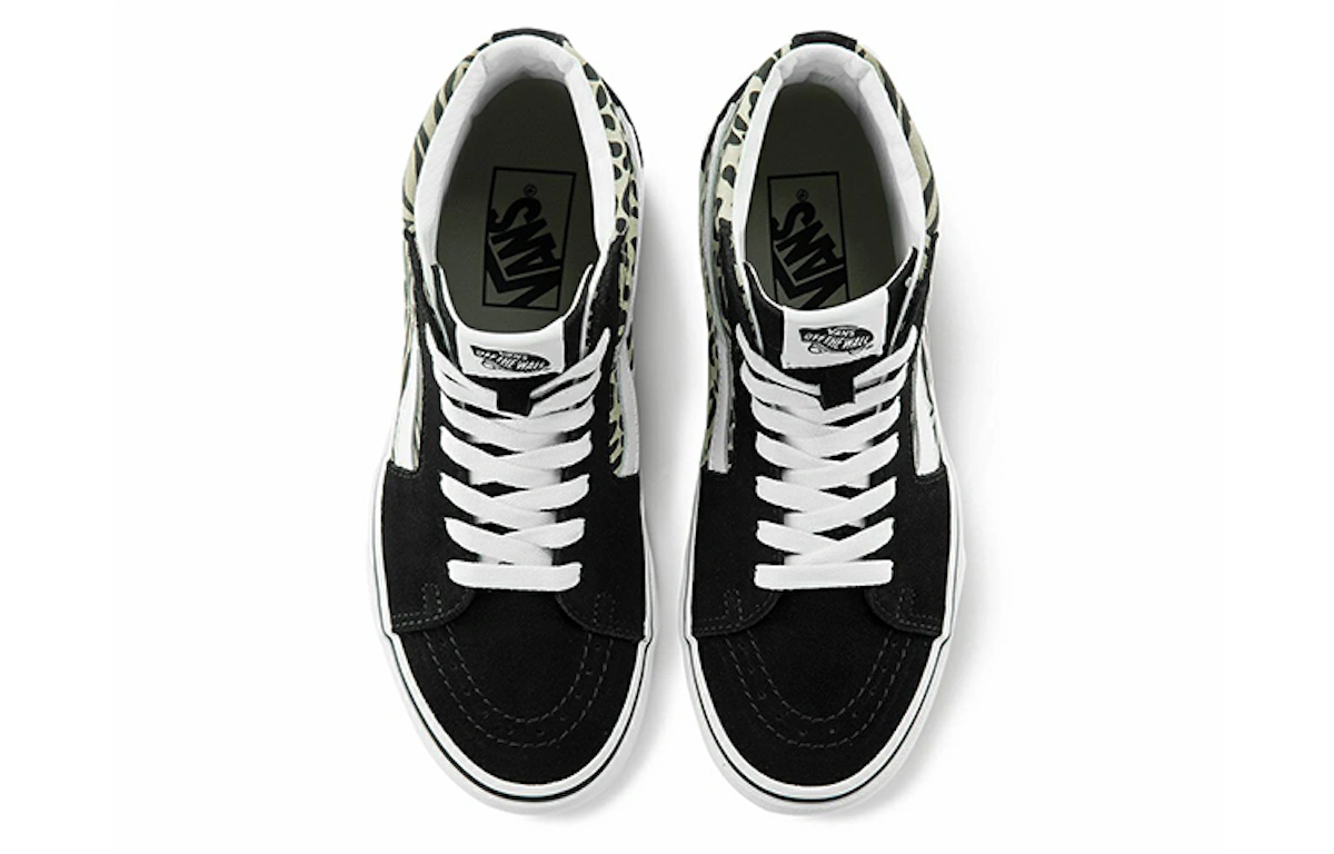 Vans SK8-HI Canvas Sneakers Black/White