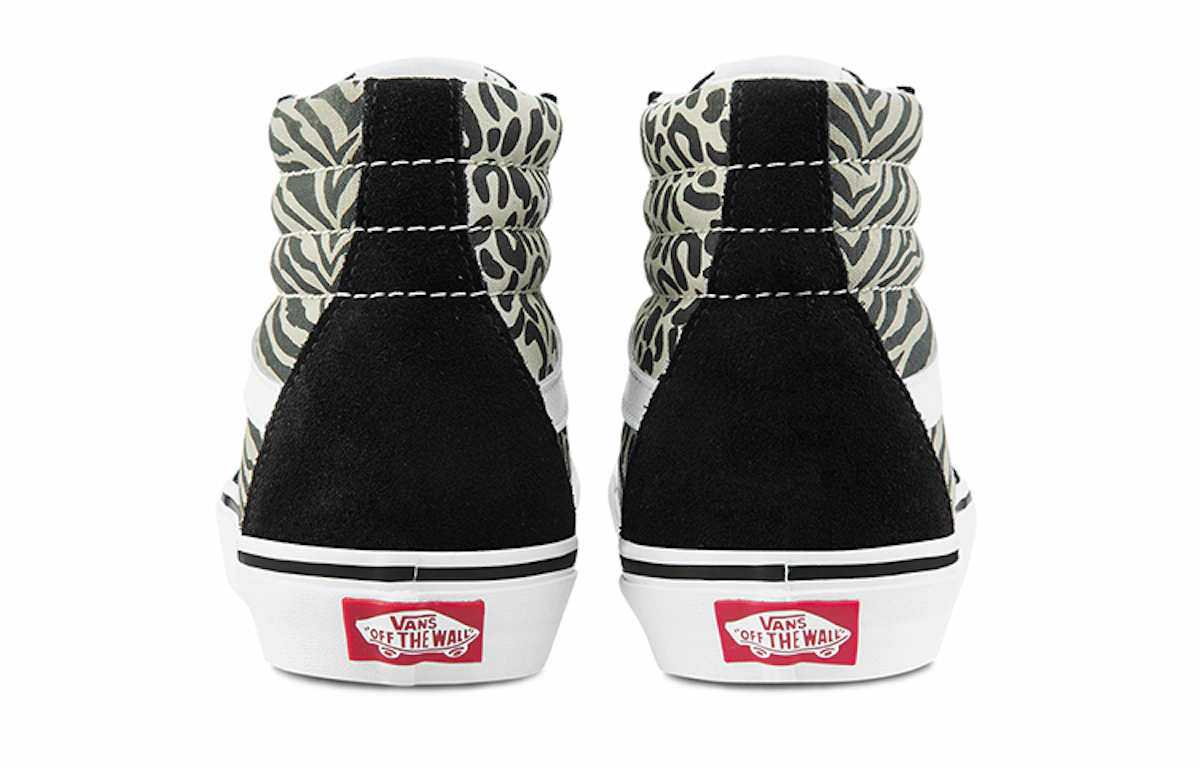 Vans SK8-HI Canvas Sneakers Black/White