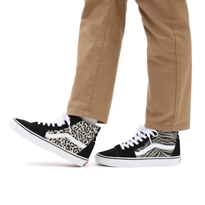 Vans SK8-HI Canvas Sneakers Black/White