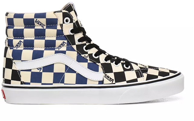 Vans SK8 HI 高筒板鞋 男女款 黑藍棋盤格 Order Vans SK8 HI 高筒板鞋 男女款 黑藍棋盤格