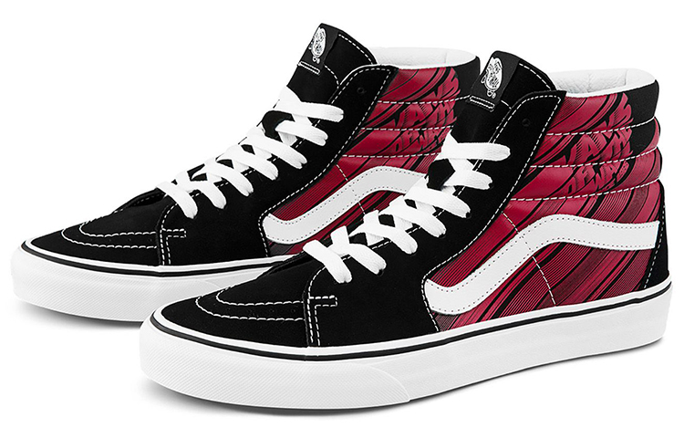 Order Vans SK8 HI 潮流 高筒 板鞋 男女同款 黑紅色