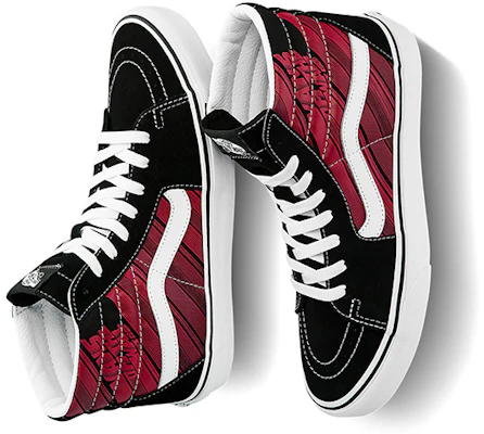 Vans SK8 HI 潮流 高筒 板鞋 男女同款 黑紅色 Shop Vans SK8 HI 潮流 高筒 板鞋 男女同款 黑紅色