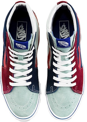 (Women) Vans SK8-HI (MIX & MATCH) MULTI 'Red Blue' VN0A4U3C2PJ Lookbook (Women) Vans SK8-HI (MIX & MATCH) MULTI 'Red Blue' VN0A4U3C2PJ