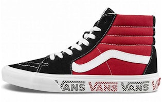 Vans SK8-HI Sidewall Logo Black Racing Red Suede Skate Shoes 'Black Racing Red' VN0A4BV6SXX Vans SK8-HI Sidewall Logo Black Racing Red Suede Skate Shoes 'Black Racing Red' VN0A4BV6SXX