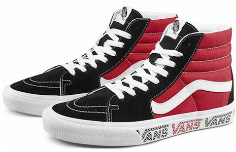 Vans SK8-HI 侧墙标志黑色红色翻毛滑板鞋 '黑色红色' VN0A4BV6SXX Order Vans SK8-HI 侧墙标志黑色红色翻毛滑板鞋 '黑色红色' VN0A4BV6SXX