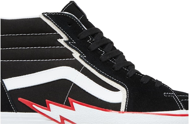 Vans SK8 HI Bolt 休閒 高筒 滑板鞋 男女款 黑紅 Order Vans SK8 HI Bolt 休閒 高筒 滑板鞋 男女款 黑紅