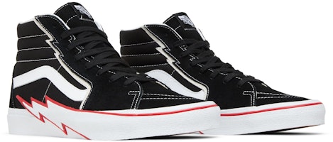Vans Sk8-Hi '闪电 - 黑色赛车红' VN0A5JIVBRR Cheap Vans Sk8-Hi '闪电 - 黑色赛车红' VN0A5JIVBRR