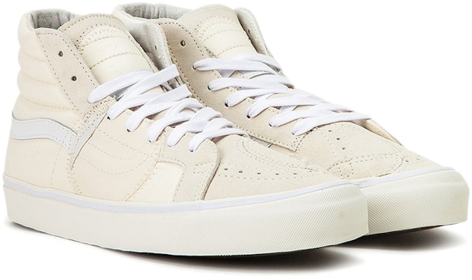 Vans SK8 HI BRICOLAGE 帆布 高筒 滑板鞋 男女同款 米白 Lookbook Vans SK8 HI BRICOLAGE 帆布 高筒 滑板鞋 男女同款 米白